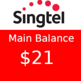 Singtel Hi Card Topup $21